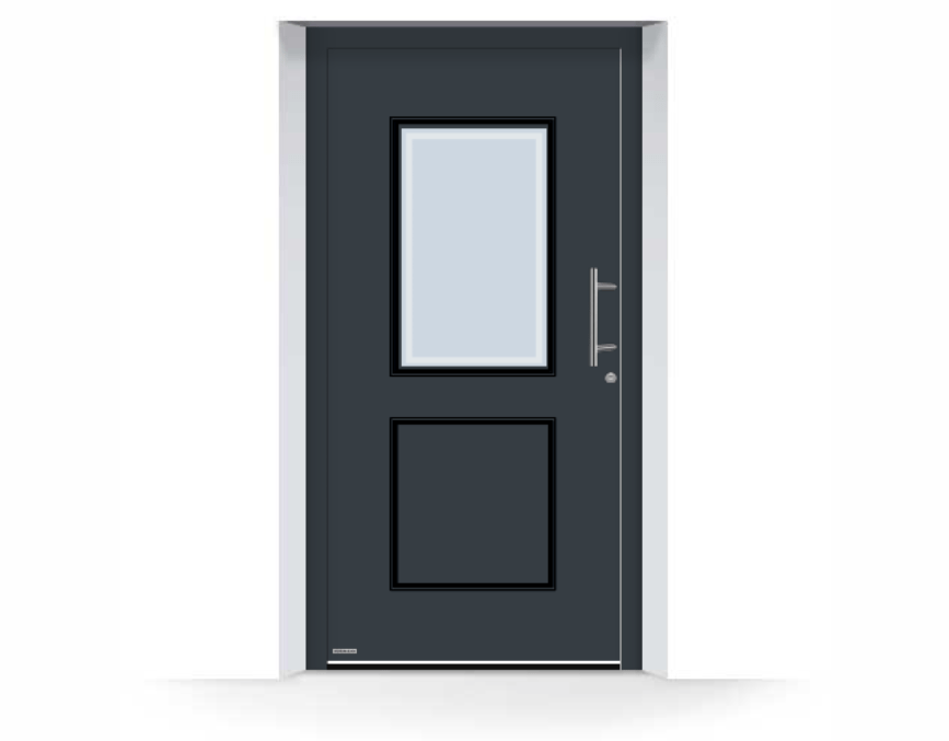 Drzwi zewnętrzne z aluminium ThermoSafe - Wzór 422 - PROMOCJA HÖRMANN