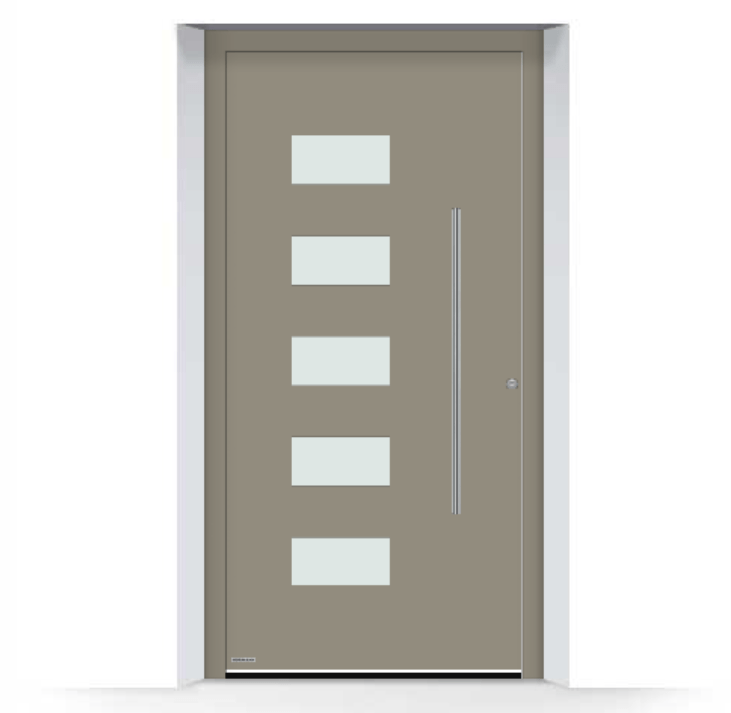 Drzwi zewnętrzne z aluminium ThermoSafe - Wzór 502 - PROMOCJA HÖRMANN